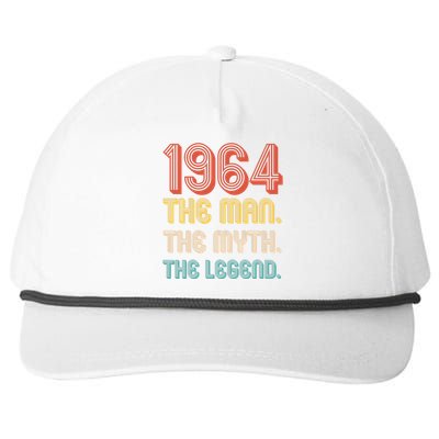 The Man The Myth The Legend 1964 60th Birthday Snapback Five-Panel Rope Hat