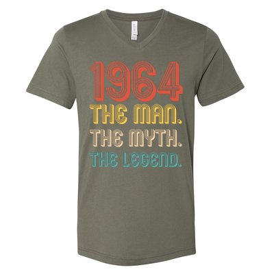 The Man The Myth The Legend 1964 60th Birthday V-Neck T-Shirt