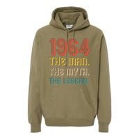 The Man The Myth The Legend 1964 60th Birthday Premium Hoodie