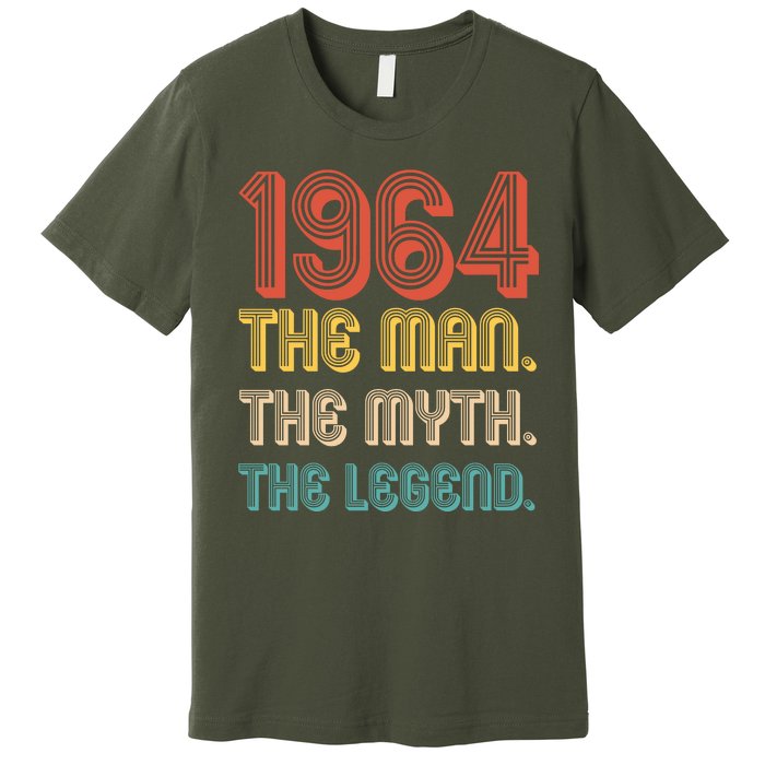 The Man The Myth The Legend 1964 60th Birthday Premium T-Shirt