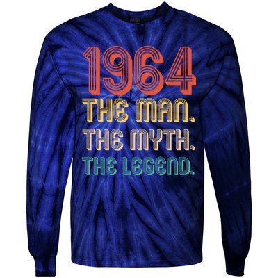 The Man The Myth The Legend 1964 60th Birthday Tie-Dye Long Sleeve Shirt