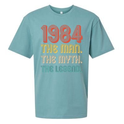 The Man The Myth The Legend 1984 40th Birthday Sueded Cloud Jersey T-Shirt