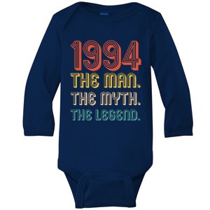 The Man The Myth The Legend 1994 30th Birthday Baby Long Sleeve Bodysuit