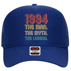 The Man The Myth The Legend 1994 30th Birthday High Crown Mesh Back Trucker Hat