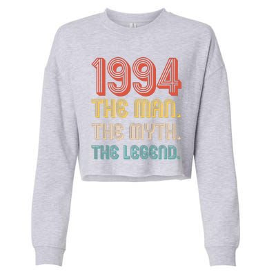 The Man The Myth The Legend 1994 30th Birthday Cropped Pullover Crew