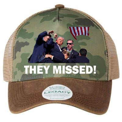 They Missed! Trump Got Shot Failed Assassination Legacy Tie Dye Trucker Hat