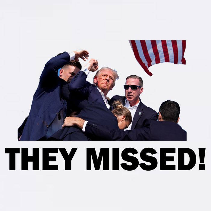 They Missed! Trump Got Shot Failed Assassination Cooling Performance Crew T-Shirt