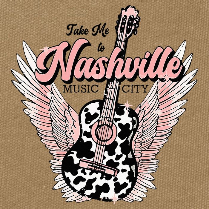 Take Me To Nashville Nashville Tennessee Cotton Canvas Backpack