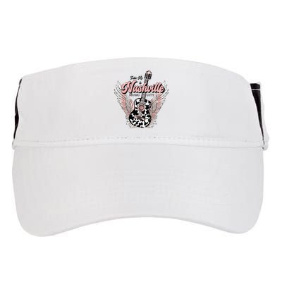 Take Me To Nashville Nashville Tennessee Adult Drive Performance Visor