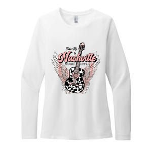 Take Me To Nashville Nashville Tennessee Womens CVC Long Sleeve Shirt