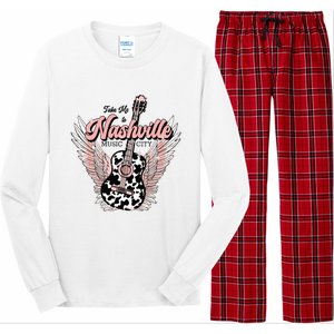 Take Me To Nashville Nashville Tennessee Long Sleeve Pajama Set