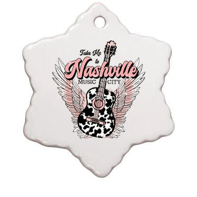 Take Me To Nashville Nashville Tennessee Ceramic Star Ornament