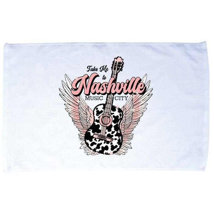 Take Me To Nashville Nashville Tennessee Microfiber Hand Towel