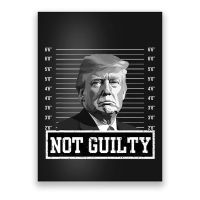 The Mugshot Trump Not Guilty Poster