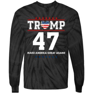 Trump Merica Tie-Dye Long Sleeve Shirt