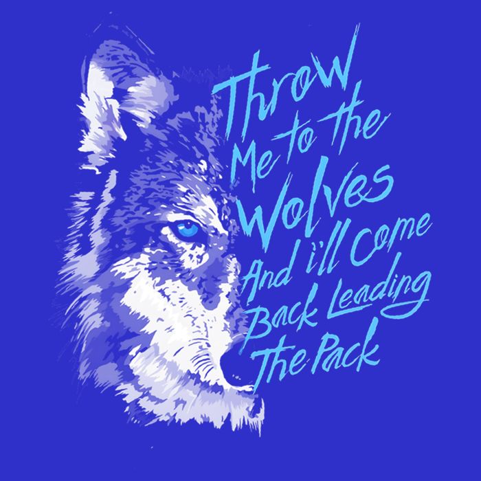 Throw Me To The Wolves And ILl Come Back Leading The Pack Funny Gift Zip Tote Bag