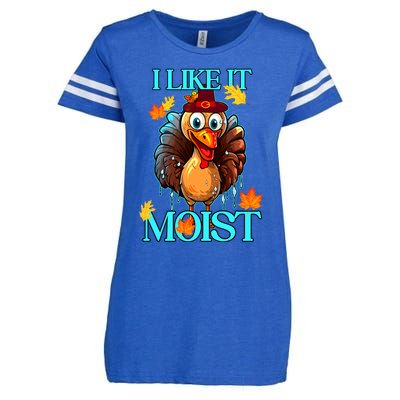 Thanksgiving Moist Turkey I Like It Moist Turkey Dinner Gift Enza Ladies Jersey Football T-Shirt