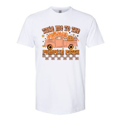 Take Me To The Pumpkin Patch Fall Vibes Autumn Season Thanksgiving Pumpkin Spice Softstyle® CVC T-Shirt