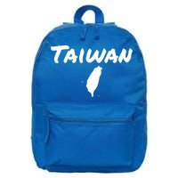 Taiwan Map Taiwanese Gift 16 in Basic Backpack