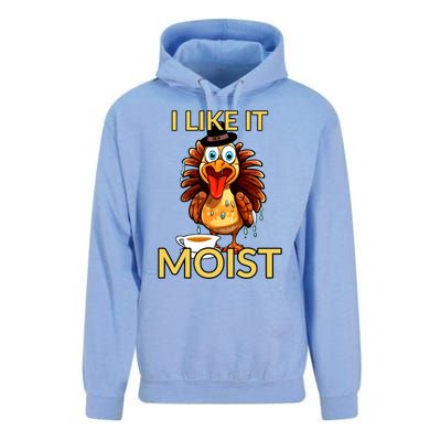 Thanksgiving Moist Turkey I Like It Moist Turkey Dinner Gift Unisex Surf Hoodie