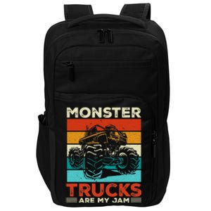 Toddler Monster Truck Are My Jam Costume Boys Girls Premium Impact Tech Backpack