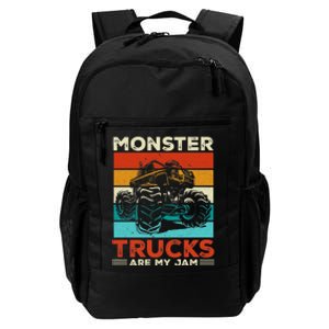 Toddler Monster Truck Are My Jam Costume Boys Girls Premium Daily Commute Backpack