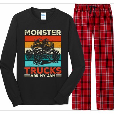 Toddler Monster Truck Are My Jam Costume Boys Girls Premium Long Sleeve Pajama Set