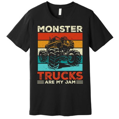 Toddler Monster Truck Are My Jam Costume Boys Girls Premium Premium T-Shirt