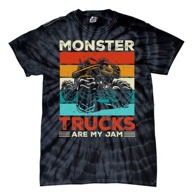 Toddler Monster Truck Are My Jam Costume Boys Girls Premium Tie-Dye T-Shirt