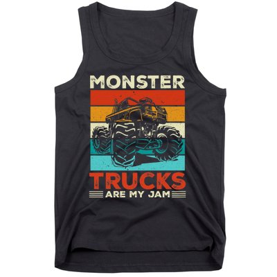 Toddler Monster Truck Are My Jam Costume Boys Girls Premium Tank Top