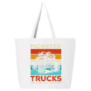 Toddler Monster Truck Are My Jam Costume Boys Girls Premium 25L Jumbo Tote