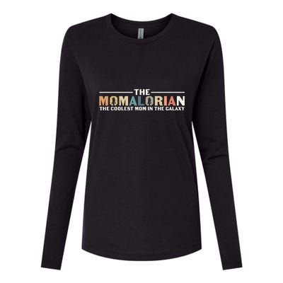 The Momalorian The Coolest Mom Mothers Day Plus Size Shirts For Mom Son Daughter Womens Cotton Relaxed Long Sleeve T-Shirt