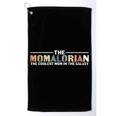 The Momalorian The Coolest Mom Mothers Day Plus Size Shirts For Mom Son Daughter Platinum Collection Golf Towel