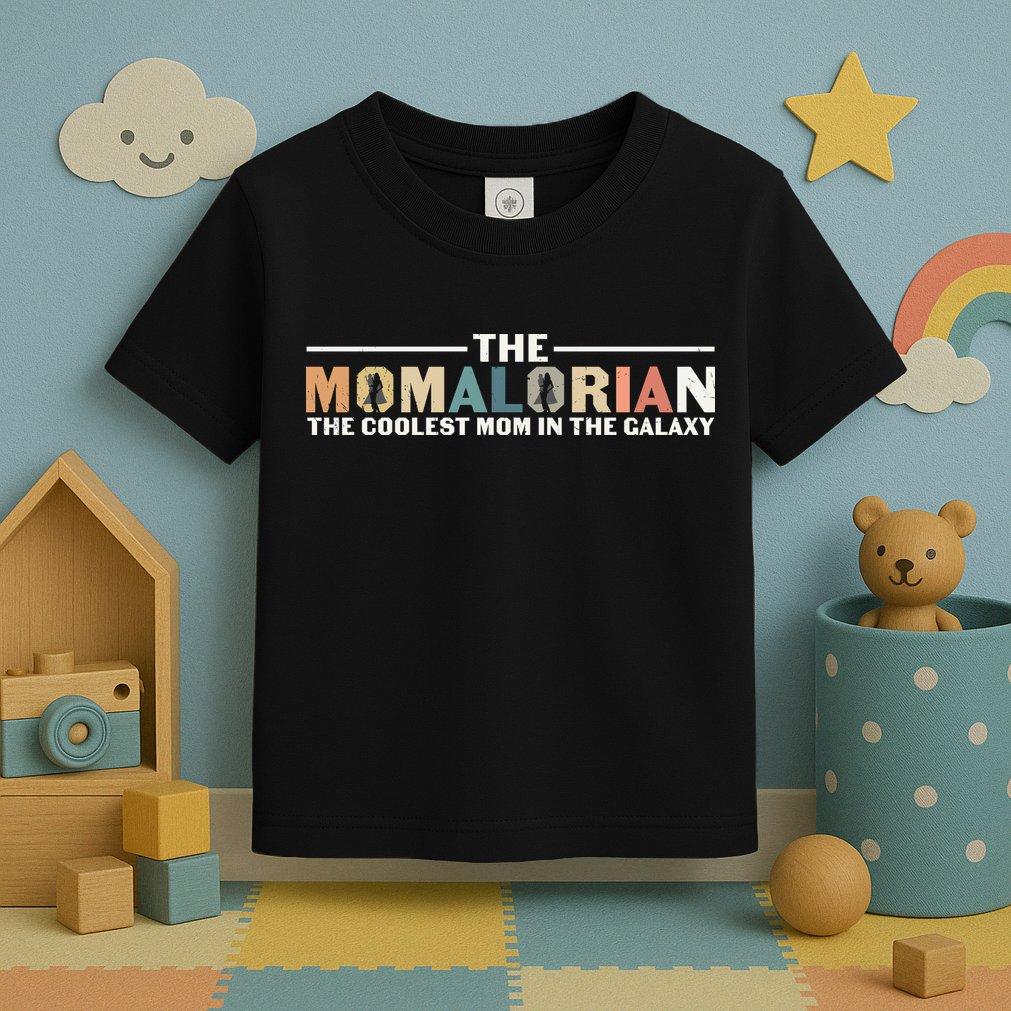 The Momalorian The Coolest Mom Mothers Day Plus Size Shirts For Mom Son Daughter Toddler T-Shirt