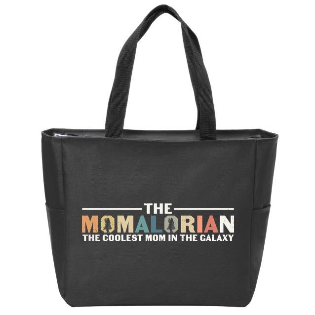 The Momalorian The Coolest Mom Mothers Day Plus Size Shirts For Mom Son Daughter Zip Tote Bag