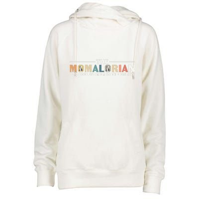 The Momalorian The Coolest Mom Mothers Day Plus Size Shirts For Mom Son Daughter Womens Funnel Neck Pullover Hood