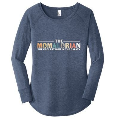 The Momalorian The Coolest Mom Mothers Day Plus Size Shirts For Mom Son Daughter Women's Perfect Tri Tunic Long Sleeve Shirt