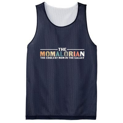 The Momalorian The Coolest Mom Mothers Day Plus Size Shirts For Mom Son Daughter Mesh Reversible Basketball Jersey Tank