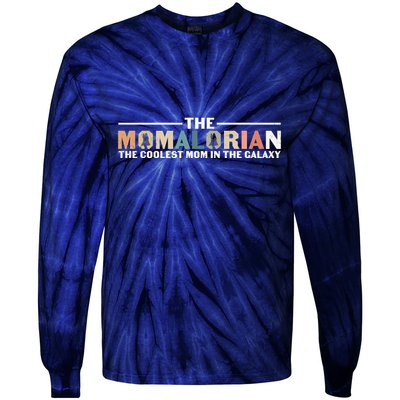 The Momalorian The Coolest Mom Mothers Day Plus Size Shirts For Mom Son Daughter Tie-Dye Long Sleeve Shirt