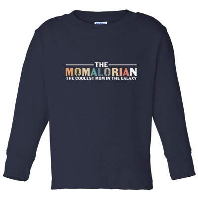 The Momalorian The Coolest Mom Mothers Day Plus Size Shirts For Mom Son Daughter Toddler Long Sleeve Shirt