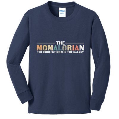 The Momalorian The Coolest Mom Mothers Day Plus Size Shirts For Mom Son Daughter Kids Long Sleeve Shirt