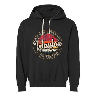 The Man The Myth The Legend Personalized Name Garment-Dyed Fleece Hoodie