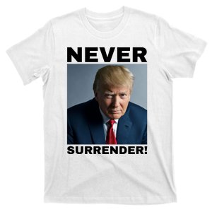 Trump never surrender 2024 Mugshot T-Shirt