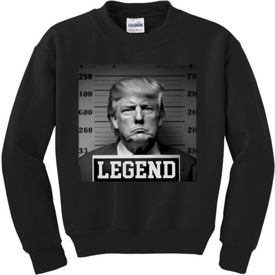 Trump Mugshot, Trump Mug Shot Kids Sweatshirt