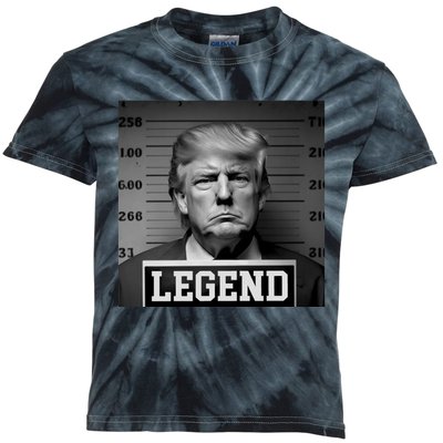 Trump Mugshot, Trump Mug Shot Kids Tie-Dye T-Shirt