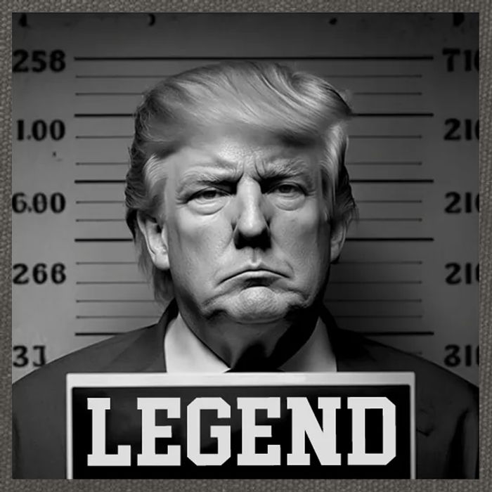 Trump Mugshot, Trump Mug Shot Cotton Canvas Backpack