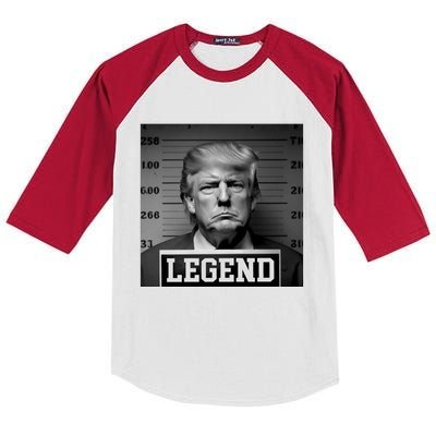 Trump Mugshot, Trump Mug Shot Kids Colorblock Raglan Jersey