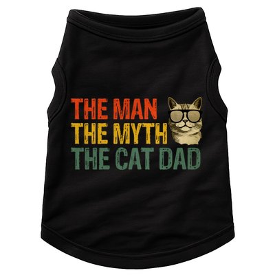 The Man The Myth The Cat Dad Cat Daddy Vintage Doggie Tank