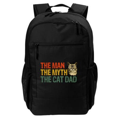 The Man The Myth The Cat Dad Cat Daddy Vintage Backpack