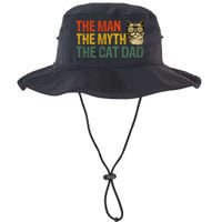 The Man The Myth The Cat Dad Cat Daddy Vintage Bucket Hat